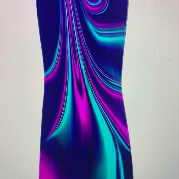 Ladies size XXL (14) Vibrant colored shift dress - Picture 11 of 12